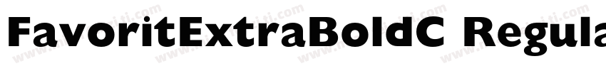 FavoritExtraBoldC Regular字体转换